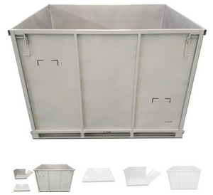 Disposable, one way metal box for rubber No GPS